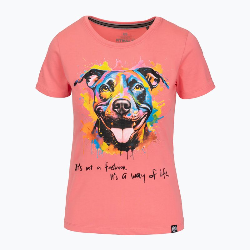Футболка жіноча Pitbull Watercolor coral 6