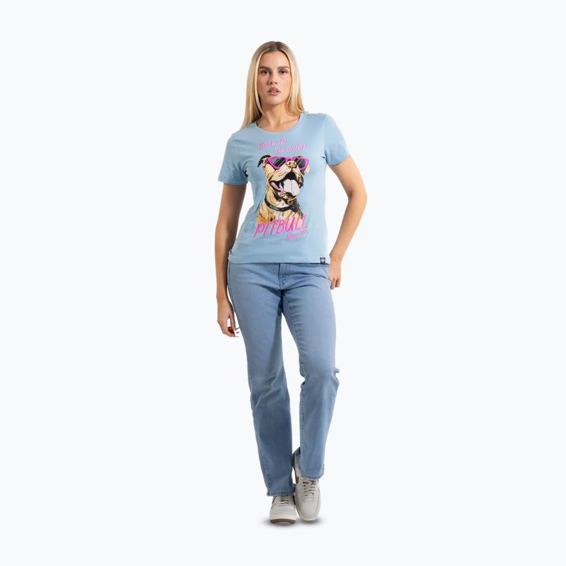 Футболка жіноча Pitbull Synglasses Dog light blue 2