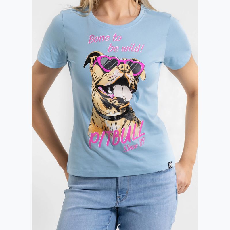 Футболка жіноча Pitbull Synglasses Dog light blue 4