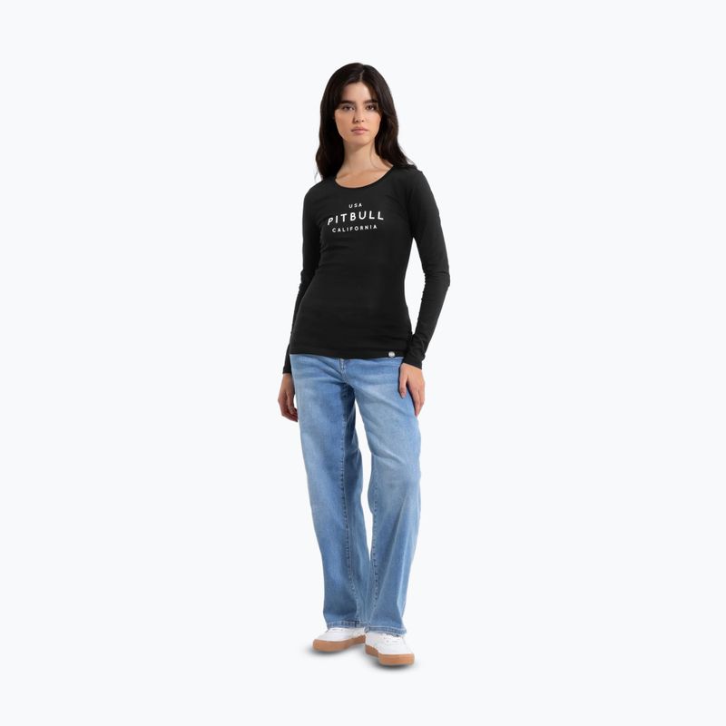 Лонгслів жіночий Pitbull Usa Cal Slim Fit black 2
