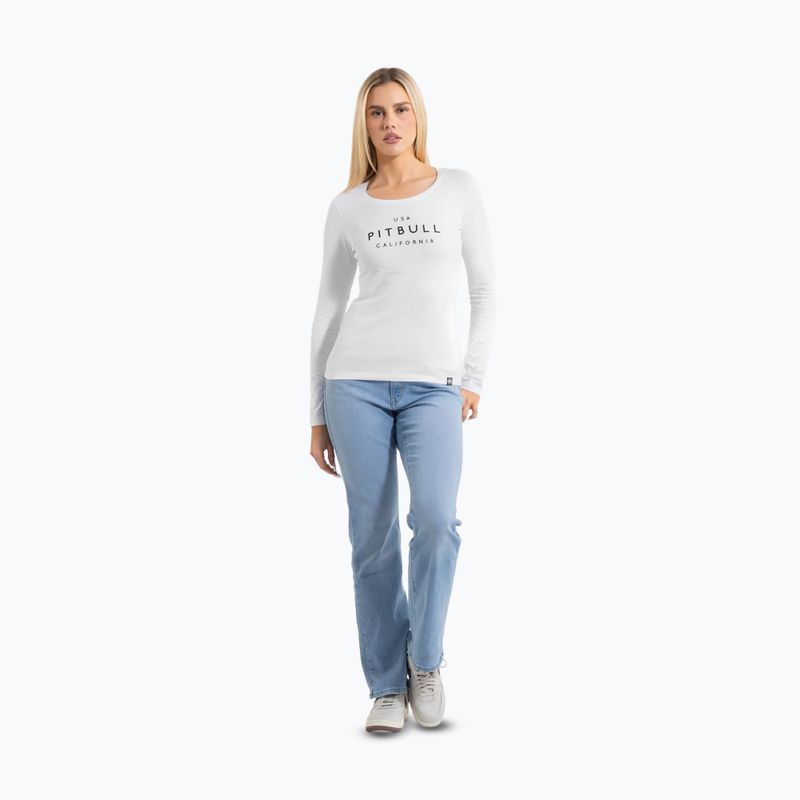 Лонгслів жіночий Pitbull Usa Cal Slim Fit white 2