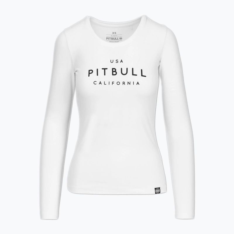 Лонгслів жіночий Pitbull Usa Cal Slim Fit white 6