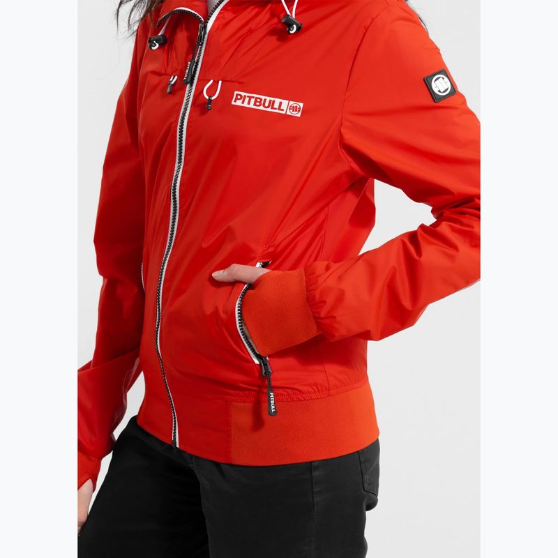 Куртка жіноча Pitbull Aaricia Hilltop Hooded Nylon flame red 4