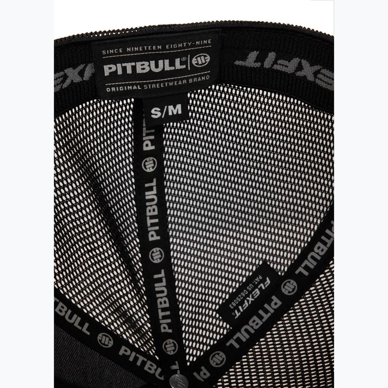 Кепка Pitbull Mesh Full Cap Logo Iridescent Flexfit black 7
