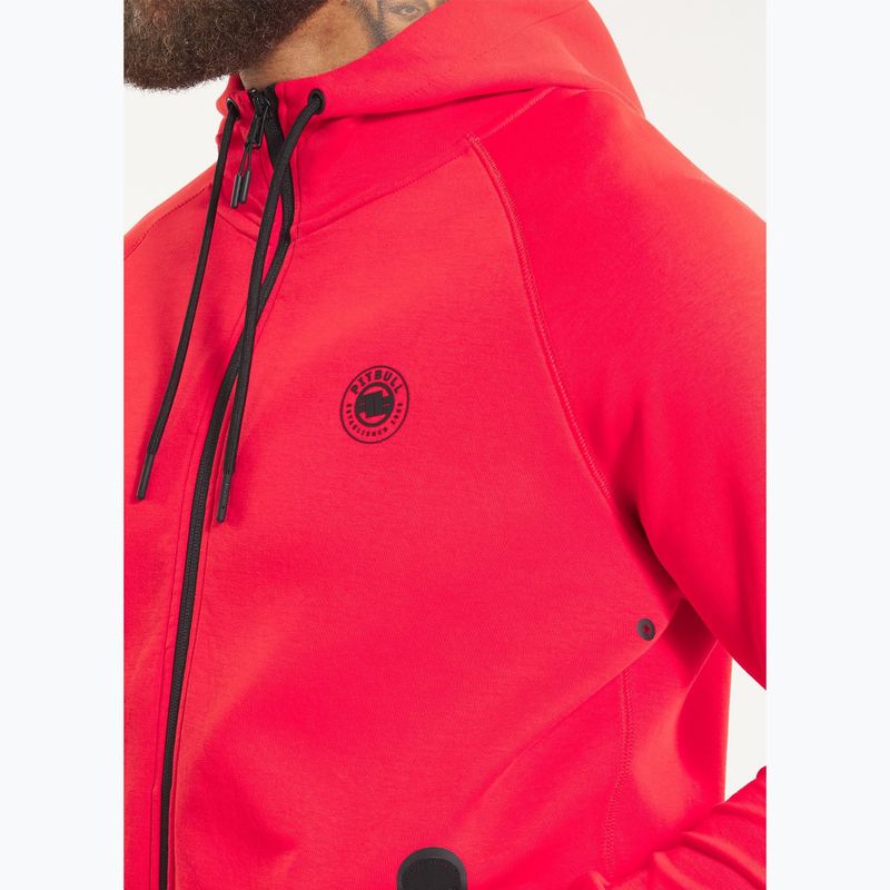 Кофта чоловіча Pitbull Dogwood Hooded Zip Sweatshirt fluo/red 5