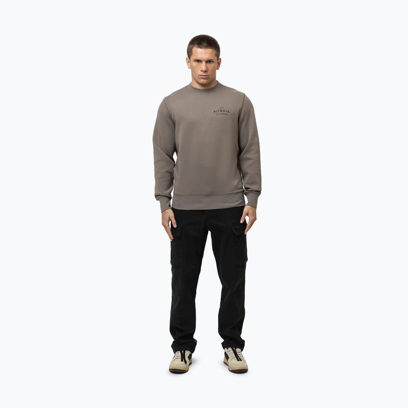 Кофта чоловіча Pitbull Sampson Crewneck Sweatshirt taupe 2