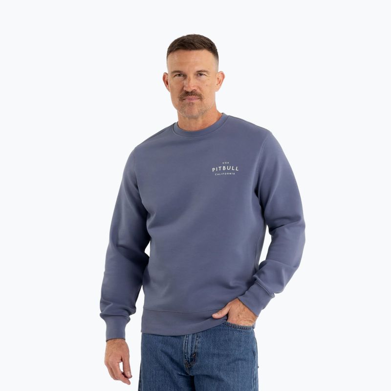 Кофта чоловіча Pitbull Sampson Crewneck Sweatshirt navy jeans