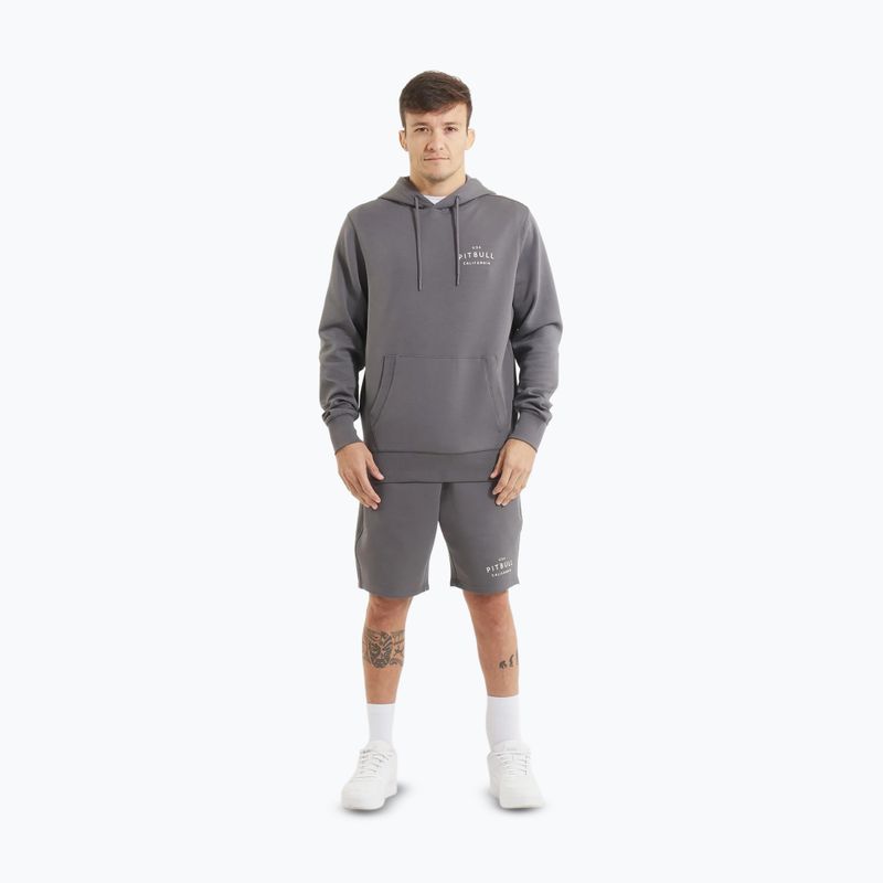 Кофта чоловіча Pitbull Sampson Hooded Sweatshirt graphite 2
