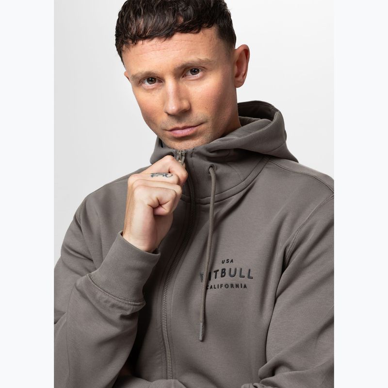 Чоловіча худі Pitbull Sampson Hooded Zip Sweatshirt taupe 5