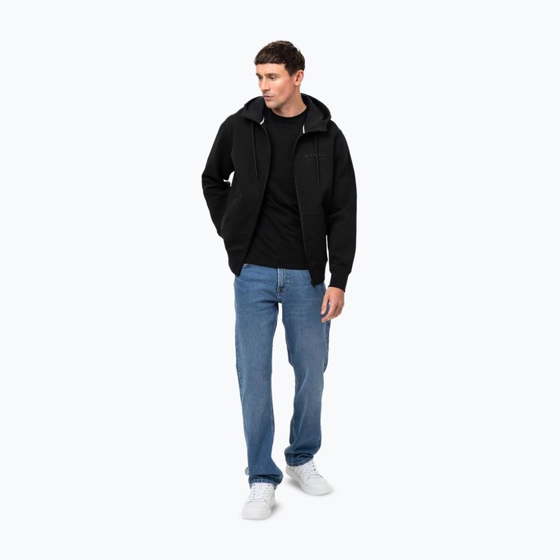 Кофта чоловіча Pitbull Sampson Hooded Zip Sweatshirt black 2
