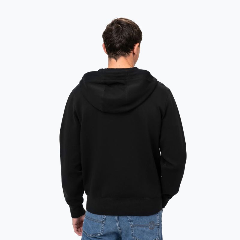 Кофта чоловіча Pitbull Sampson Hooded Zip Sweatshirt black 3