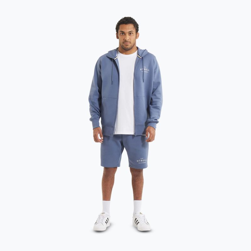 Кофта чоловіча Pitbull Sampson Hooded Zip Sweatshirt navy jeans 2