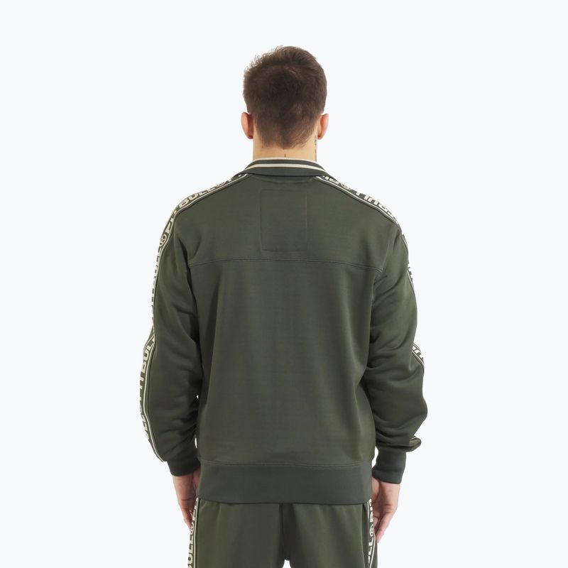 Кофта чоловіча Pitbull Trackjacket Tape Logo Terry Group old green 3