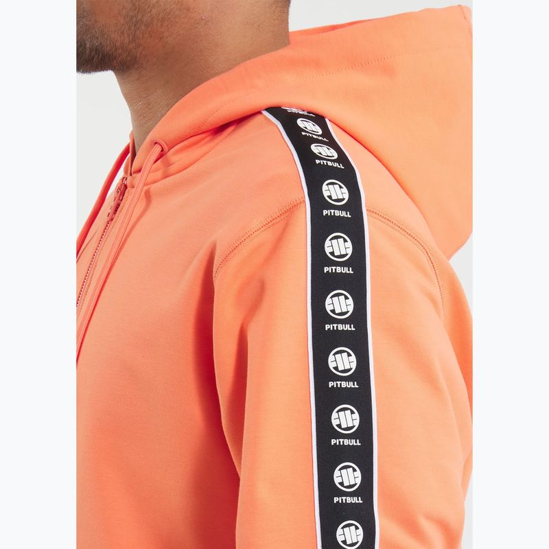 Кофта чоловіча Pitbull Tape Nugget Hooded Zip Sweatshirt bright salmon 4