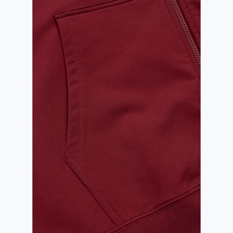 Кофта чоловіча Pitbull Tape Nugget Hooded Zip Sweatshirt burgundy 8