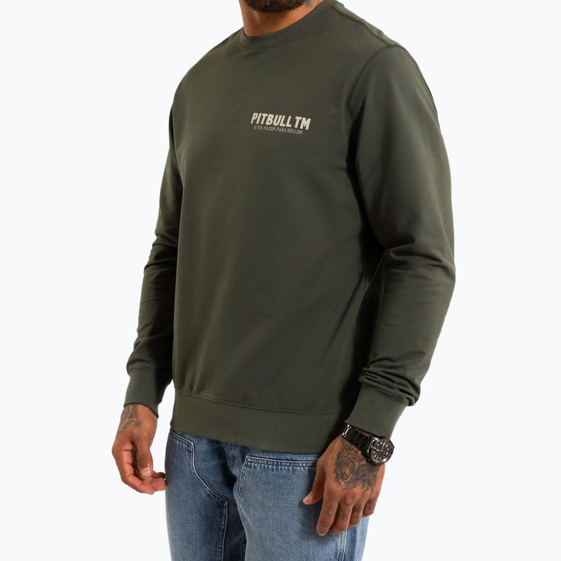 Кофта чоловіча Pitbull Para Bellum Crewneck Sweatshirt old green 3
