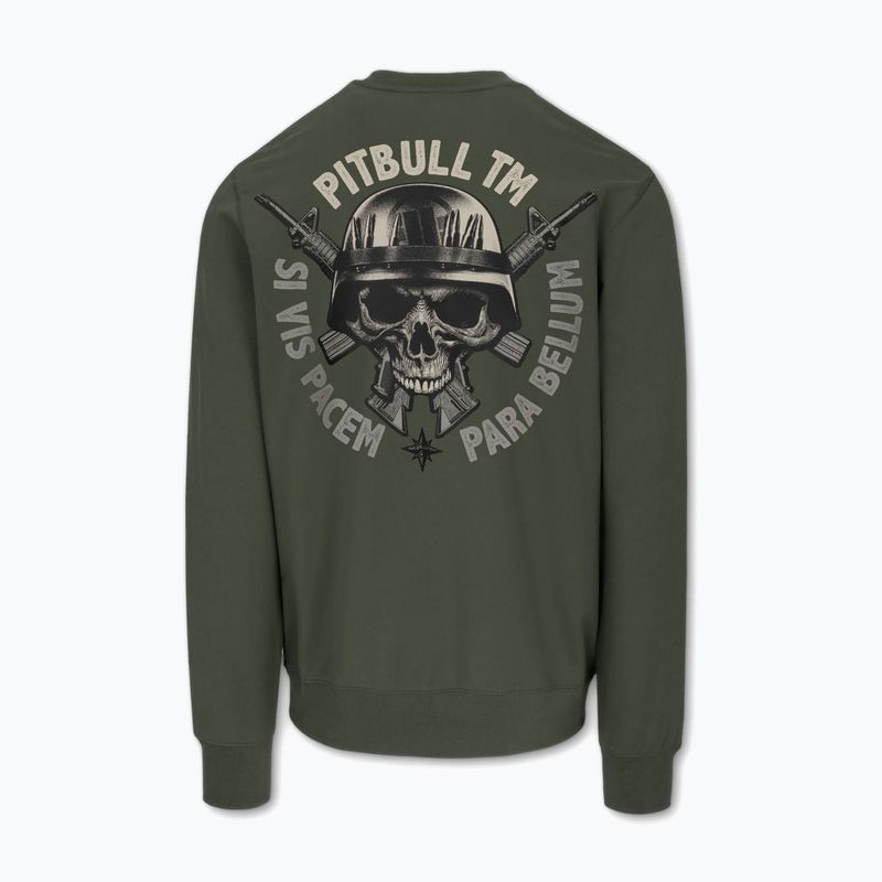 Кофта чоловіча Pitbull Para Bellum Crewneck Sweatshirt old green 2