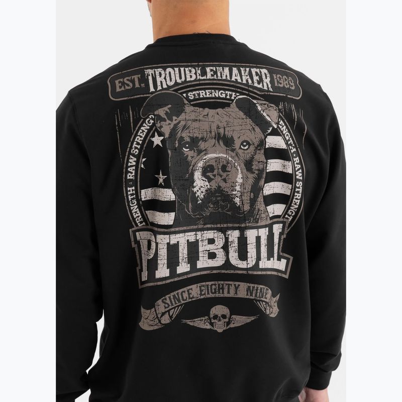 Кофта чоловіча Pitbull Troublemaker Crewneck Sweatshirt black 3