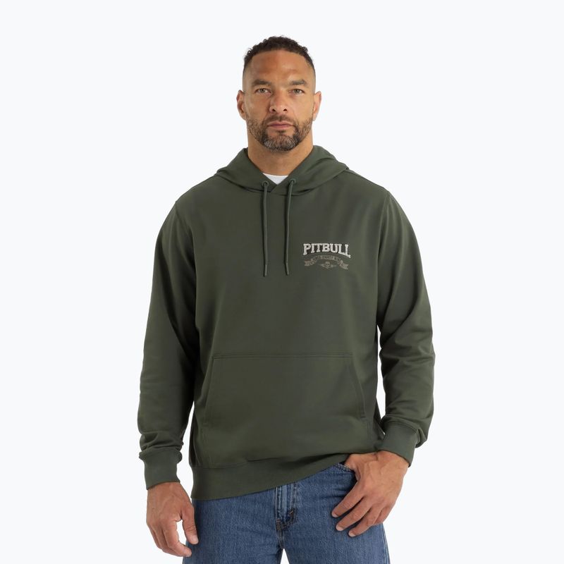 Кофта чоловіча Pitbull Troublemaker Hooded Sweatshirt old green