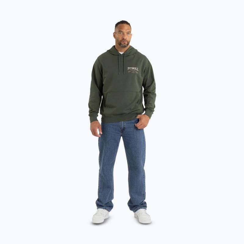 Кофта чоловіча Pitbull Troublemaker Hooded Sweatshirt old green 2