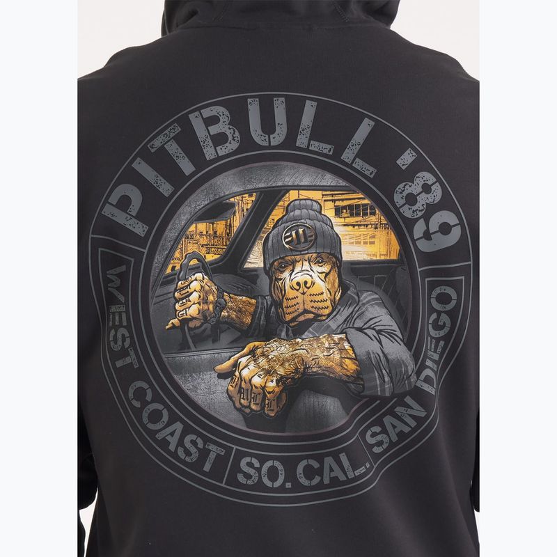 Кофта чоловіча Pitbull Driving Hooded Zip Sweatshirt black 4