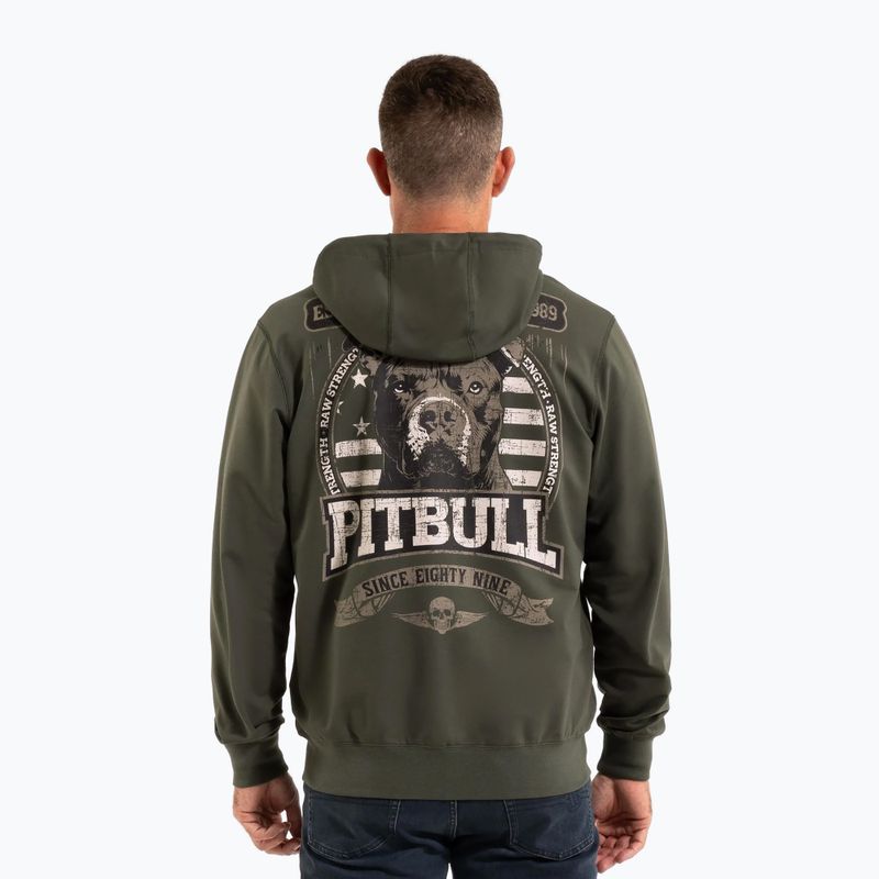 Кофта чоловіча Pitbull Troublemaker Hooded Zip Sweatshirt old green 2