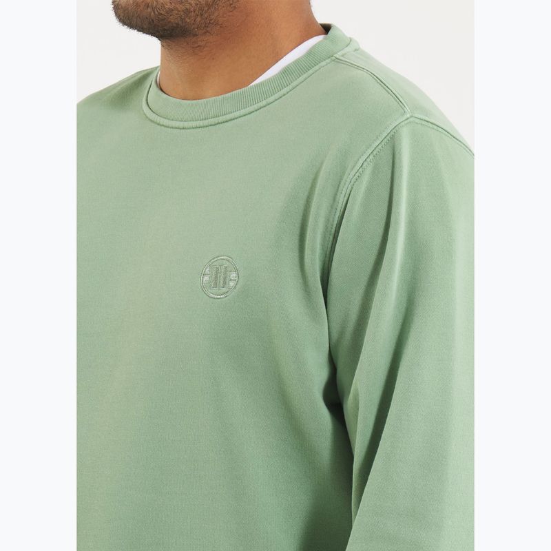 Кофта чоловіча Pitbull Lancaster 2 Crewneck Sweatshirt washed green 4