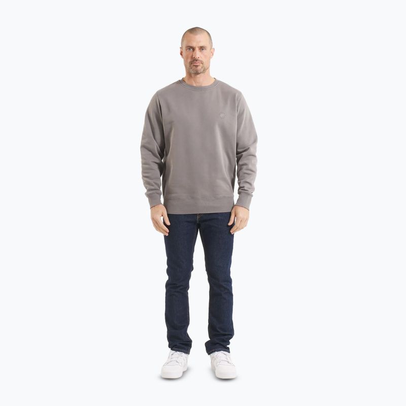 Кофта чоловіча Pitbull Lancaster 2 Crewneck Sweatshirt washed grey 2