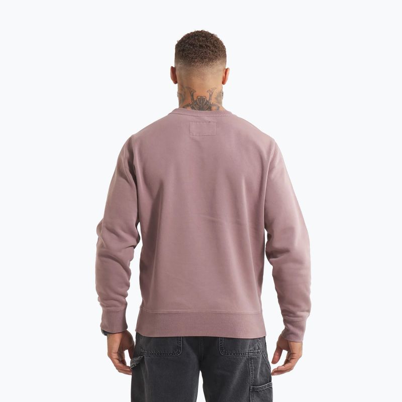 Кофта чоловіча Pitbull Lancaster 2 Crewneck Sweatshirt washed burgundy 3