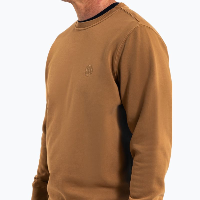Кофта чоловіча Pitbull Lancaster 2 Crewneck Sweatshirt honey yellow 4