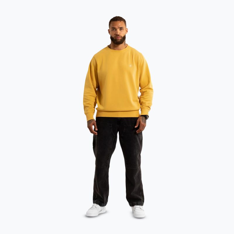 Кофта чоловіча Pitbull Lancaster 2 Crewneck Sweatshirt washed yellow 2