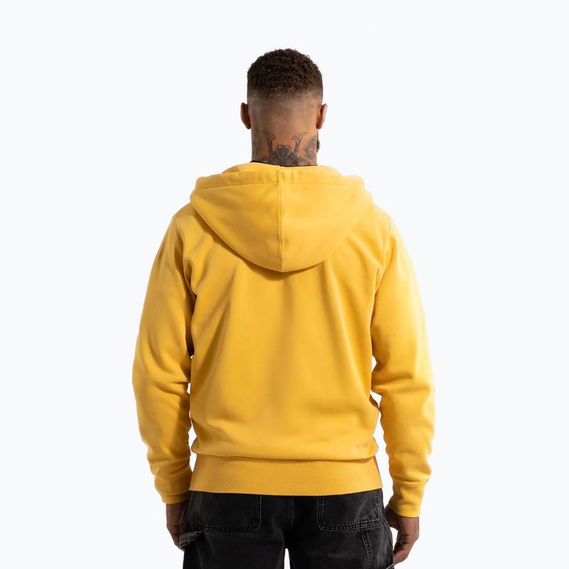 Кофта чоловіча Pitbull Lancaster 2 Hooded Zip Sweatshirt washed yellow 3