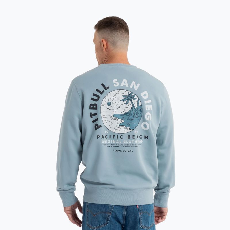 Кофта чоловіча Pitbull Planet Surf Crewneck Sweatshirt light blue 3