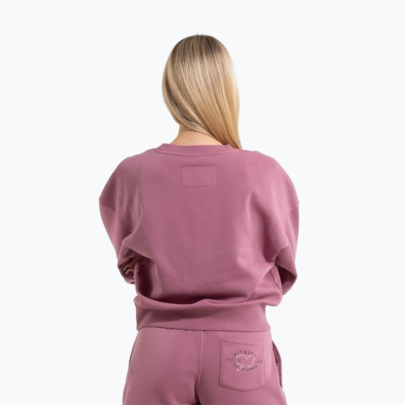 Кофта жіноча Pitbull Manzanita Heart Crewneck Sweatshirt pink 3