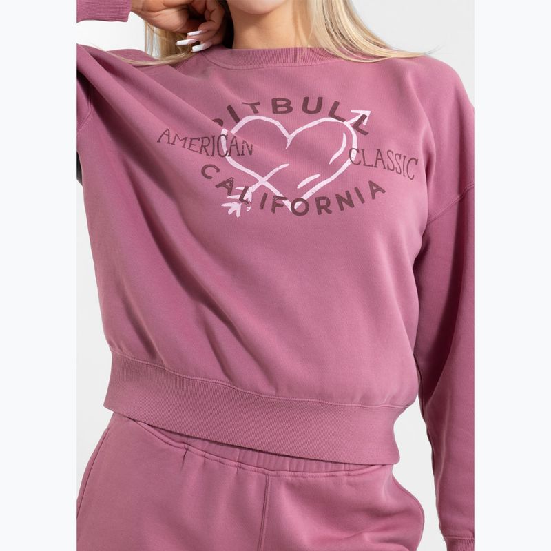 Кофта жіноча Pitbull Manzanita Heart Crewneck Sweatshirt pink 4