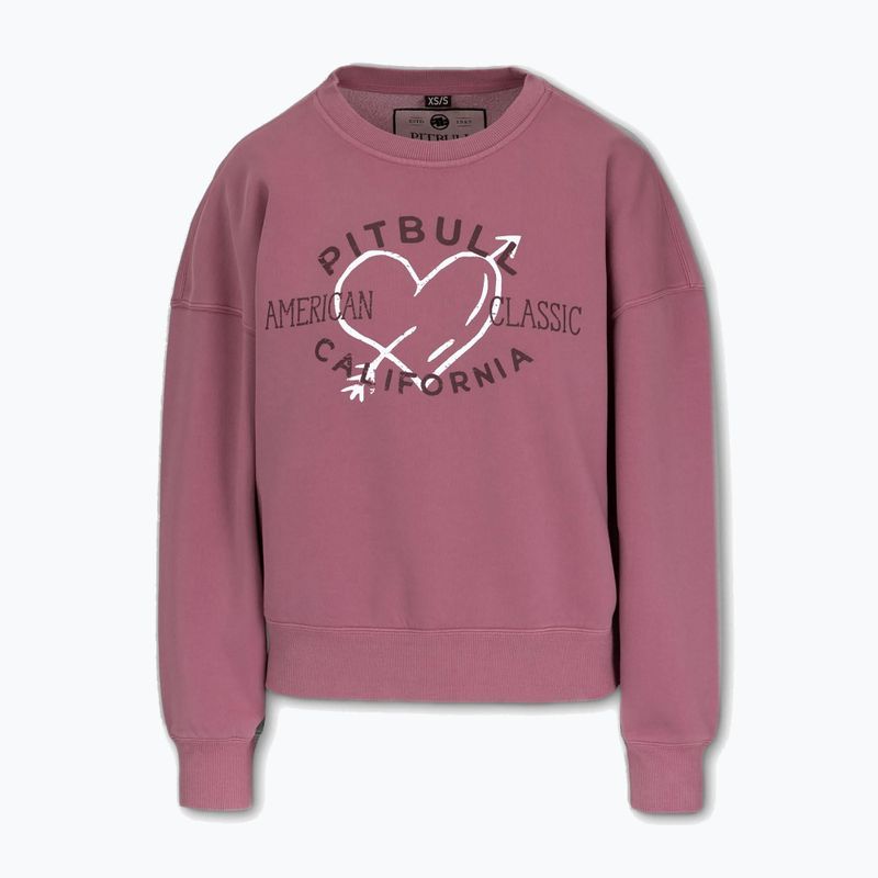 Кофта жіноча Pitbull Manzanita Heart Crewneck Sweatshirt pink 6
