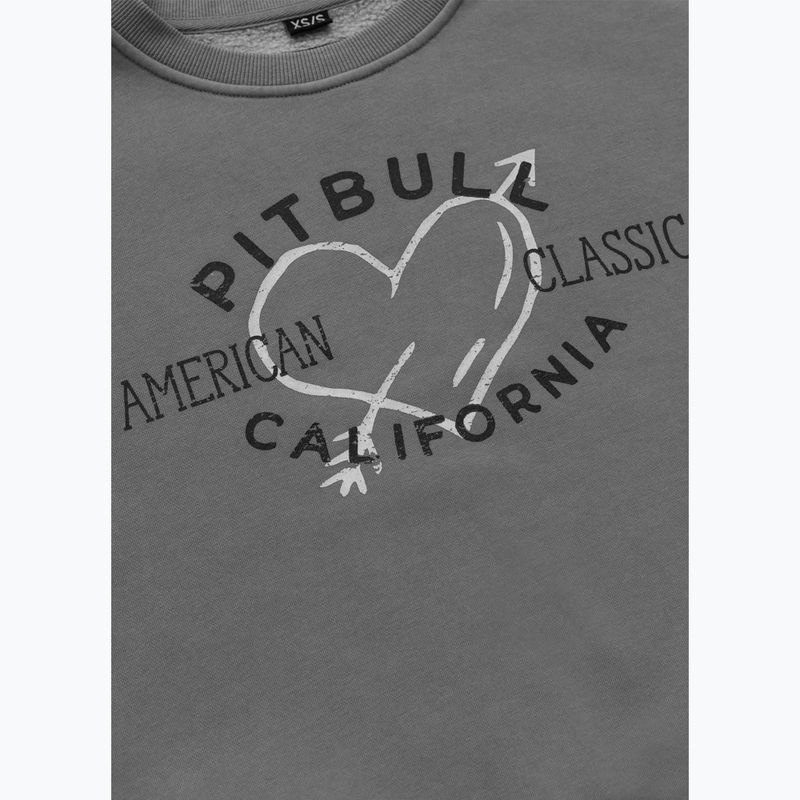 Кофта жіноча Pitbull Manzanita Heart Crewneck Sweatshirt washed grey 7