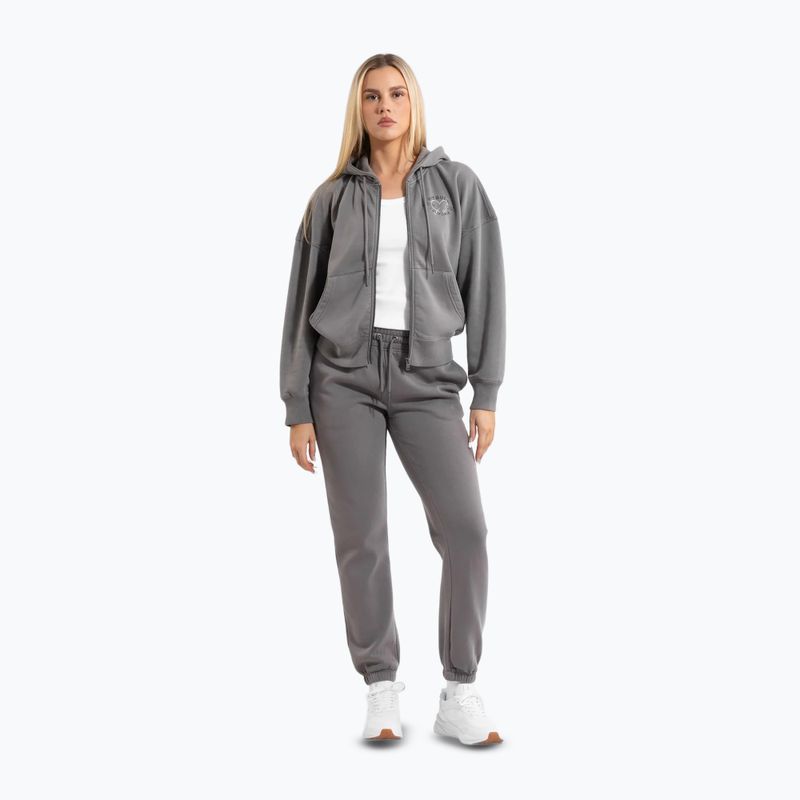 Кофта жіноча Pitbull Manzanita Heart Hooded Zip Sweatshirt washed grey 2