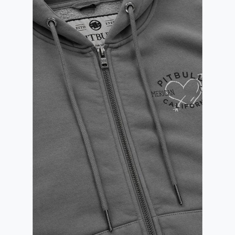 Кофта жіноча Pitbull Manzanita Heart Hooded Zip Sweatshirt washed grey 7