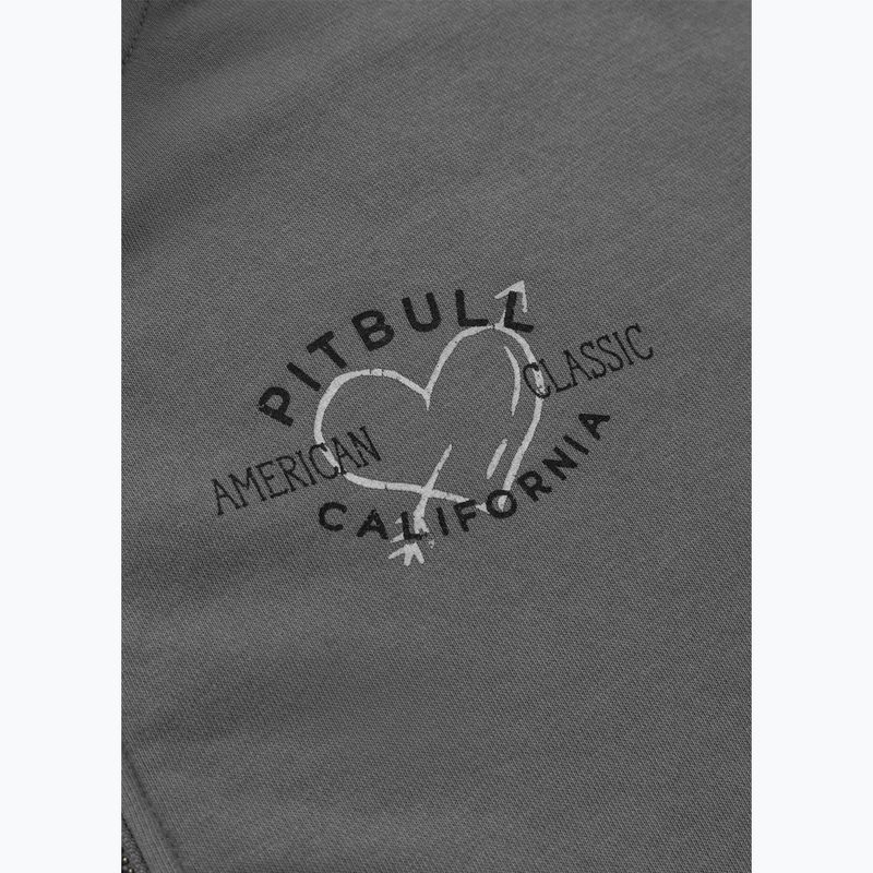 Кофта жіноча Pitbull Manzanita Heart Hooded Zip Sweatshirt washed grey 8