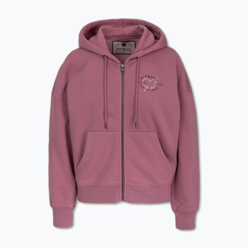 Кофта жіноча Pitbull Manzanita Heart Hooded Zip Sweatshirt pink 5
