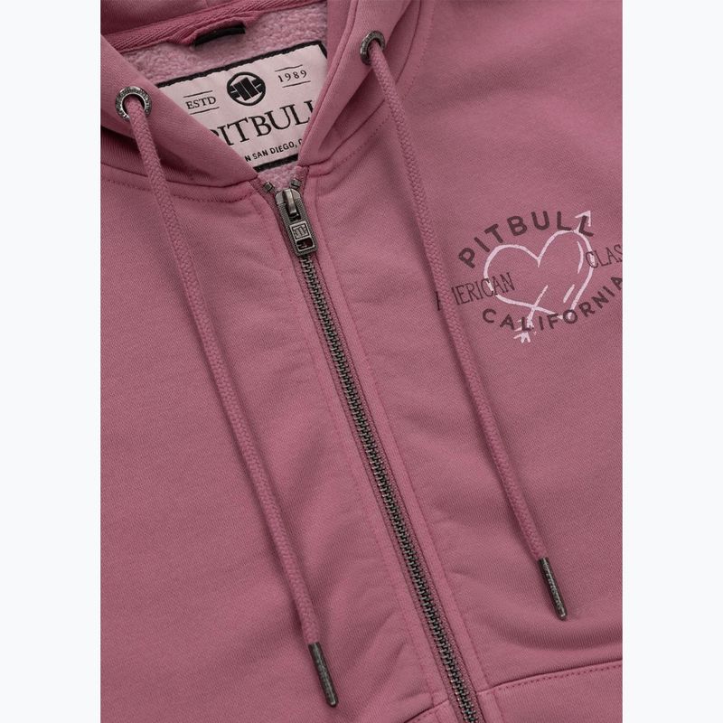 Кофта жіноча Pitbull Manzanita Heart Hooded Zip Sweatshirt pink 8