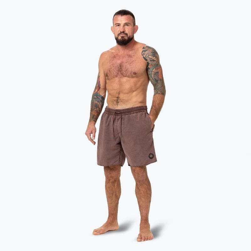 Шорти для плавання чоловічі Pitbull Balfour dusty burgundy 2