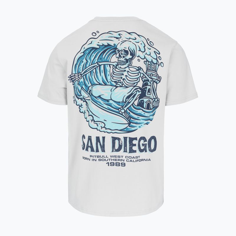 Футболка чоловіча Pitbull Skull Surf white/blue 2