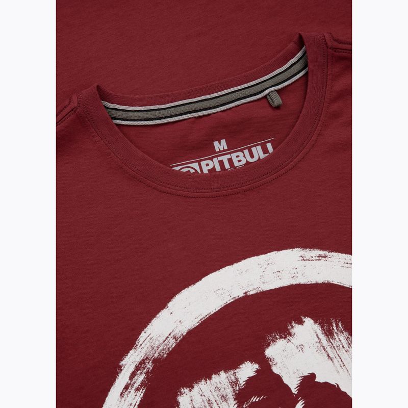 Футболка чоловіча Pitbull Logo Palms burgundy 6