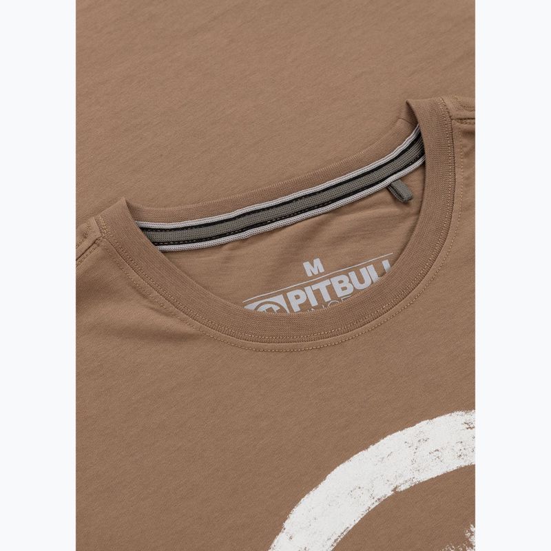 Футболка чоловіча Pitbull Logo Palms brown savana 6