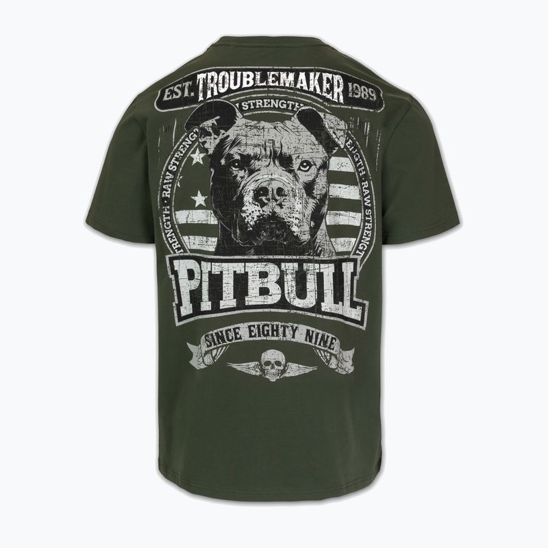 Футболка чоловіча Pitbull Troublemarker old green 2