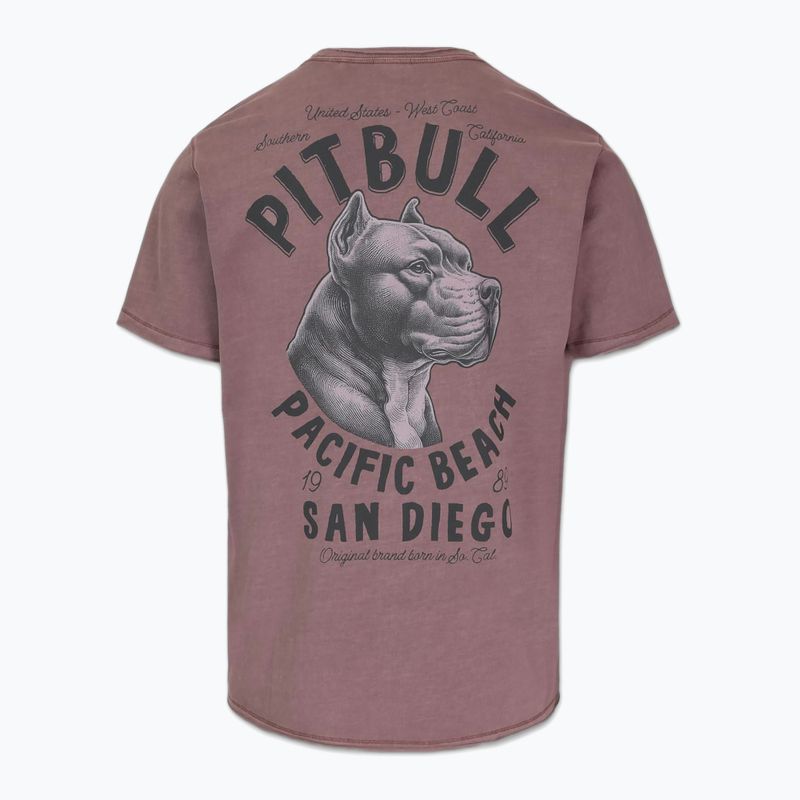 Футболка чоловіча Pitbull Pacyfic dusty burgundy 2