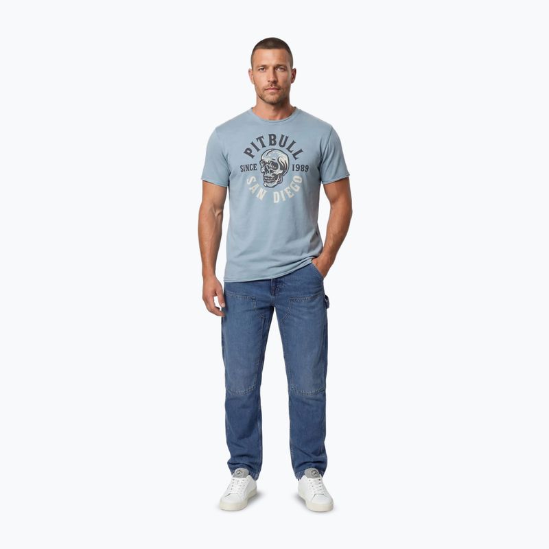 Футболка чоловіча Pitbull Shkull Logo blue 2