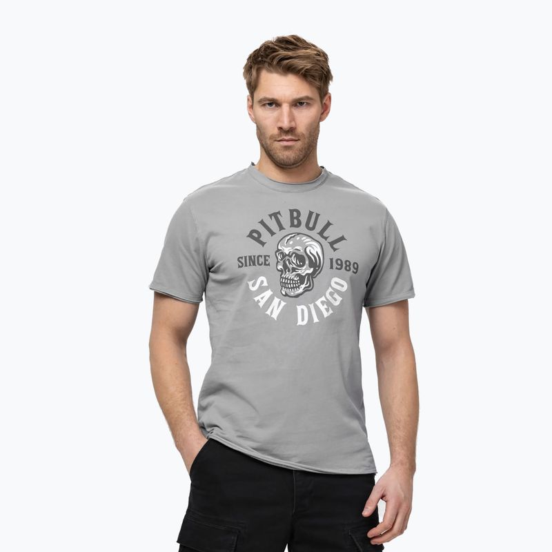 Футболка чоловіча Pitbull Shkull Logo grey
